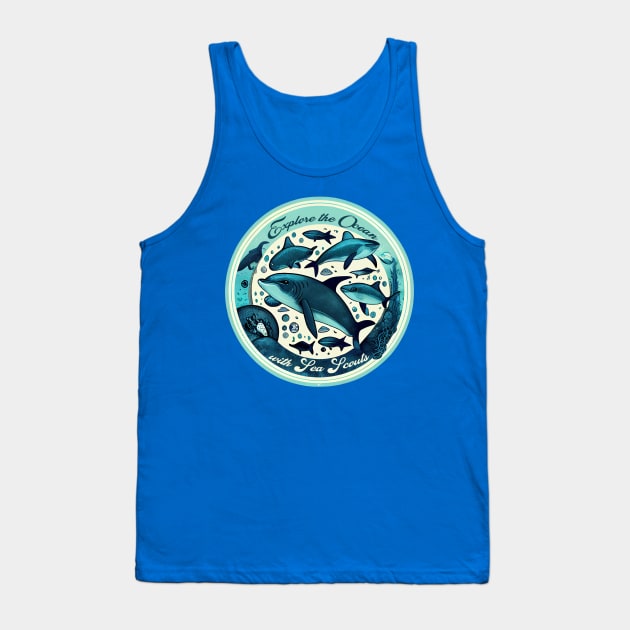 Explore the Ocean with Sea Scout Tank Top by ABART BY ALEXST 